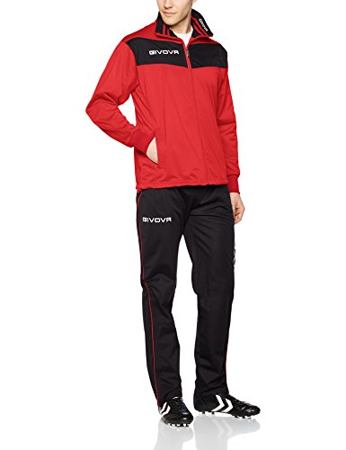 Givova, chandal vela, rojo/negro, 3XL