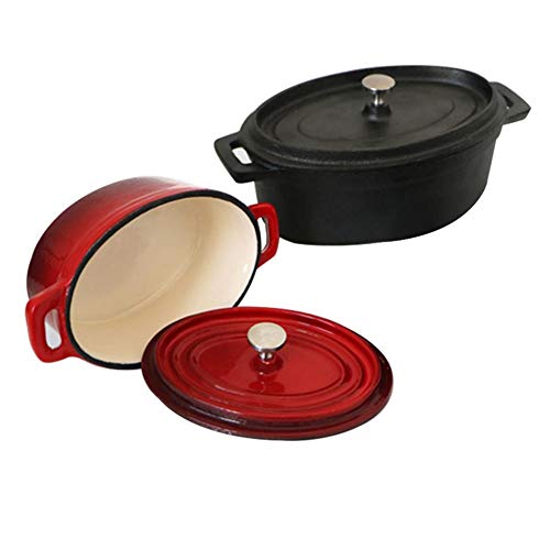 GJDBBLY Sopa De Esmalte Mini Leche Olla Sauce Pan De Cocina Antiadherente con Utensilios De Cocina De La Tapa para La Cocina De Inducción Cocina De Gas como se Muestra Rojo