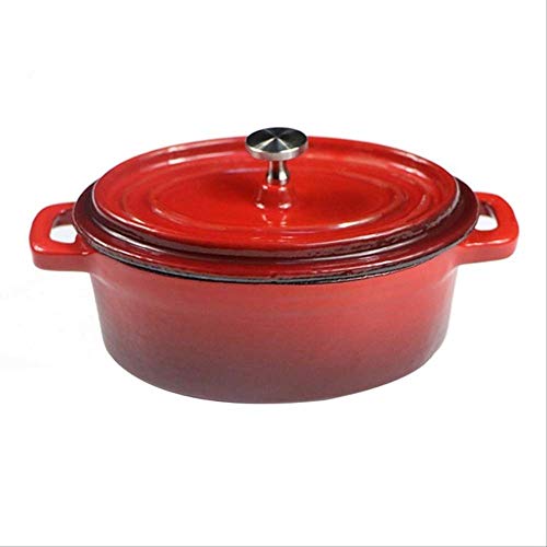 GJDBBLY Sopa De Esmalte Mini Leche Olla Sauce Pan De Cocina Antiadherente con Utensilios De Cocina De La Tapa para La Cocina De Inducción Cocina De Gas como se Muestra Rojo