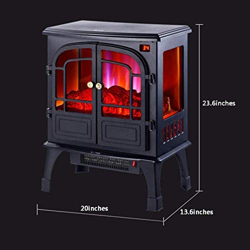 GJNVBDZSF Chimenea eléctrica de Llama de simulación de 220 V, Calentador Vertical para Dormitorio/baño/Sala de Estar/Oficina con Ahorro de energía para el hogar