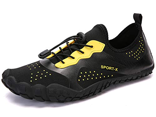 GJRRX Zapatos de Agua para Buceo Snorkel Surf Piscina Playa Vela Mar Río Aqua Cycling Deportes Acuáticos Calzado de Natación Escarpines para Hombre Mujer