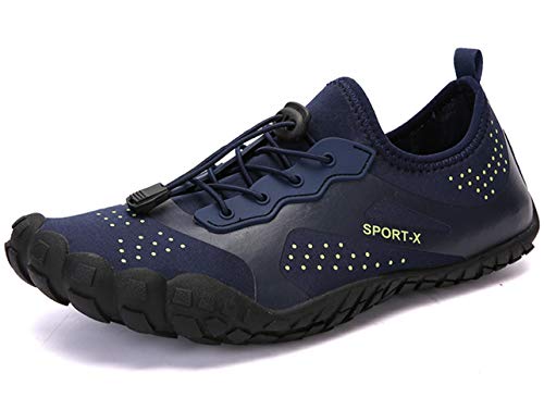 GJRRX Zapatos de Agua para Buceo Snorkel Surf Piscina Playa Vela Mar Río Aqua Cycling Deportes Acuáticos Calzado de Natación Escarpines para Hombre Mujer