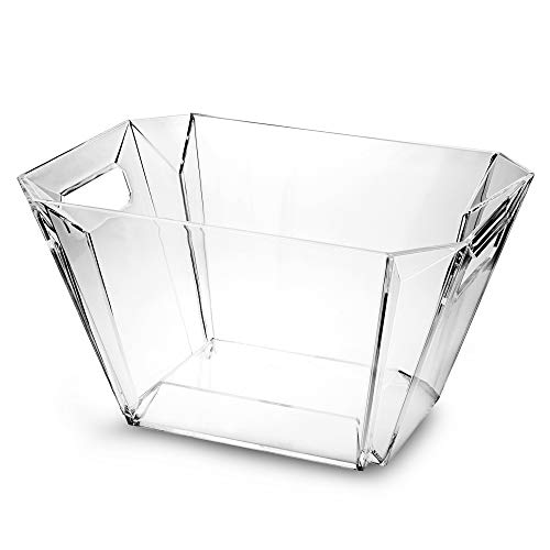 Glacier acrílico geométrico cubo de vino, cubo de Champán, Vino Enfriador, enfriador de champán