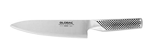 Global Knives G-55 - Cuchillo de cocina con hoja de 18 cm, acero inoxidable CROMOVA 18