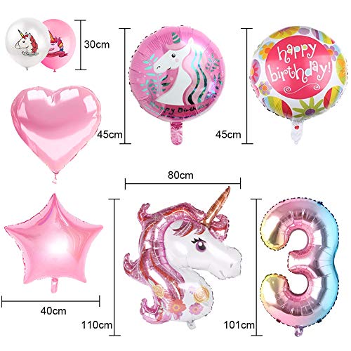 Globos Numeros Gigantes Unicornio,Globo Numero Unicornio,Globo de Cumpleaños Número Unicornio,Globos de Cumpleãnos Unicornio,Cumpleaños Niñas Unicornio,Globos Numeros Gigantes para Fiestas (5)