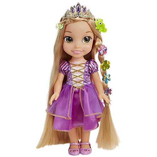 Glop Games- Rapunzel Muñeca con Sonidos, Multicolor, 35 cm (Jakks Pacific 3.0)