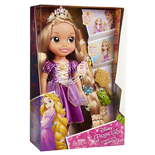 Glop Games- Rapunzel Muñeca con Sonidos, Multicolor, 35 cm (Jakks Pacific 3.0)