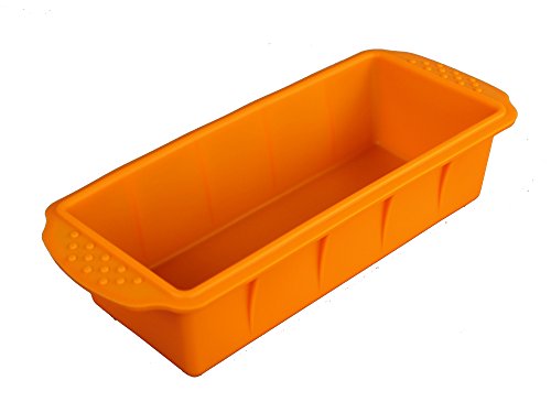 GMMH Original Molde de Silicona para Hornear con Forma de cajón Rectangular - Naranja