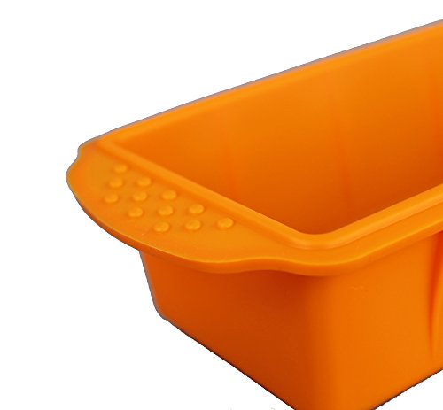 GMMH Original Molde de Silicona para Hornear con Forma de cajón Rectangular - Naranja