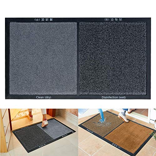 GMWD Alfombrilla Desinfectante para El Piso, Zapatos De Limpieza De La Puerta Delantera, Almohadilla Absorbente De Agua, Alfombras Y Felpudos, para El Hogar, Hotel, Hospital, Entrada De La Oficina