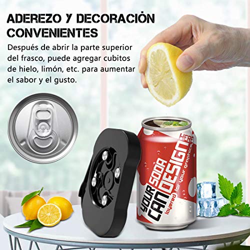 Go Swing Topless Abrelatas, Abrelatas manual Borde Liso con Función de Bloqueo, Herramienta de Abridor de Latas, Abrelatas Profesionales Sin Esfuerzo para Abrelatas cocina, Abrelatas cerveza