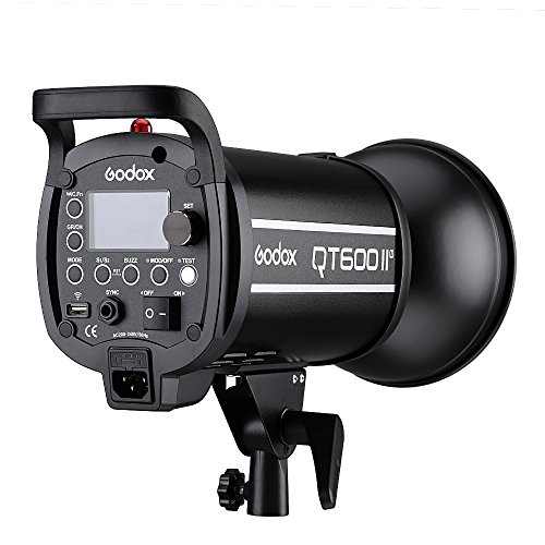 Godox QT600II 600WS GN76 1/8000s HSS 220v Estudio Flash Estroboscopico iluminación con 2.4G Inalambrico X Sistema Reciclado Tiempo de 0.05-0.9s + Letwing Digital Gift Kit (QT-600IIM)