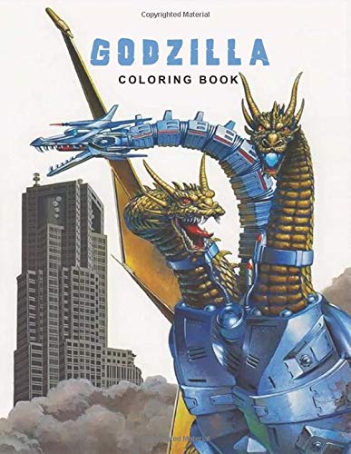 Godzilla Coloring Book: +50 coloring pages for kids and Adults ,+50 Amazing Drawings