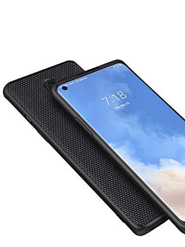 GOGODOG Case Cover Compatible con OnePlus 8 Funda Carcasas y Fundas Cobertura Total Ultra Delgada Mate Anti Resbalón Rasguño Resistente Blanda Fibra de Carbon (Grano de Madera)