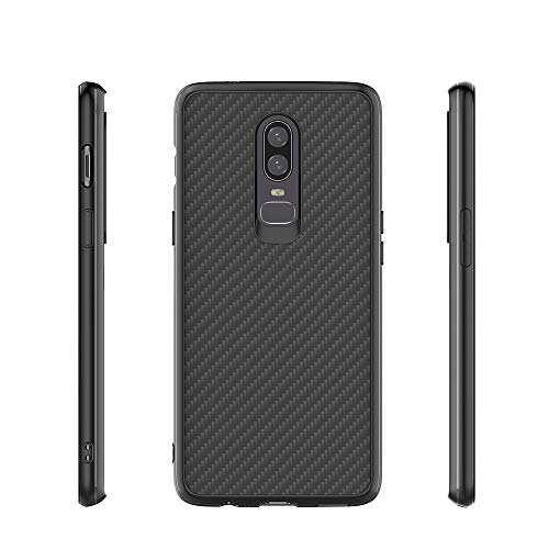 GOGODOG OnePlus 6 Funda Cobertura Total Ultra Delgada Mate Anti Resbalón Rasguño Resistente Concha Blanda anticaída OnePlus6 (Grano de Nylon)