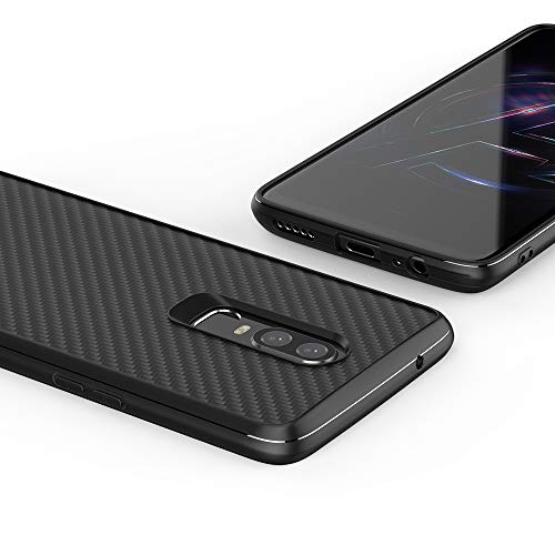 GOGODOG OnePlus 6 Funda Cobertura Total Ultra Delgada Mate Anti Resbalón Rasguño Resistente Concha Blanda anticaída OnePlus6 (Grano de Nylon)