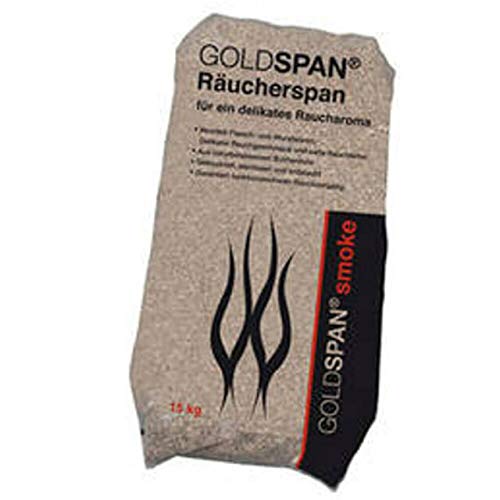 GOLDSPAN smoke - Virutas para ahumar de madera de haya, 15 kg, 0,4-1 mm