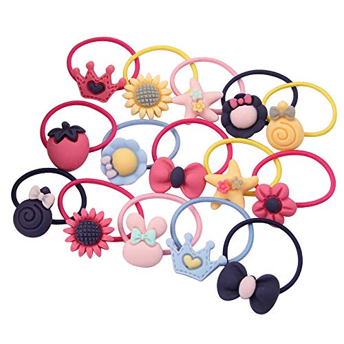 Gomas pelo niña,Lazos de Pelo,Goma de Pelo Banda Elástica,Cuerda Banda Para Niñas Pequeñas Niños,Hairband Elástico Del Pelo(40PCS)