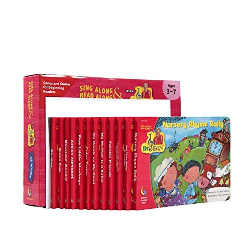 GonFan Los Libros para niños Inglés de los niños del bebé de la Ilustración Libro de imágenes Rasgado Cartón Libro de imágenes Rap Inglés (Color : Multi-Colored, Size : 18.6x13.1cm)