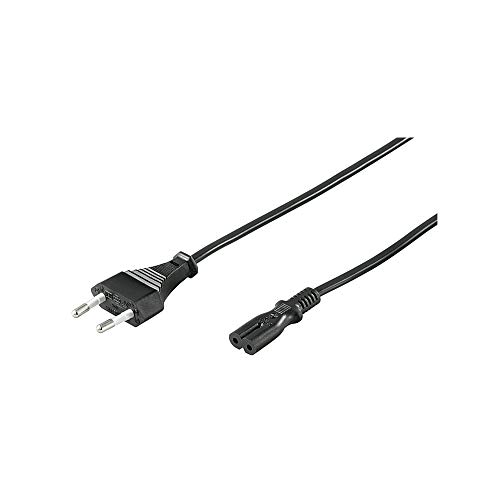 Goobay 95038 - Cable de alimentación 3 m, Negro