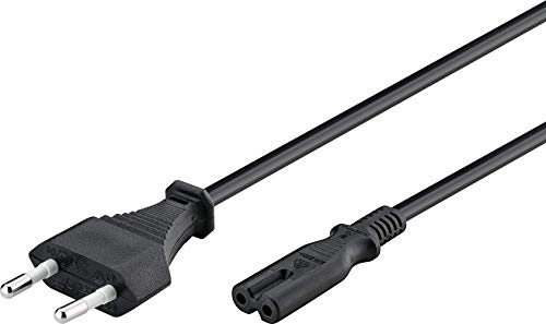 Goobay 97359 - Cable de alimentación 0,5 m, Negro