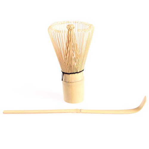 Goodwei Kit Utensilios para té Matcha: Batidor de bambú Chasen 80 Varillas con Cuchara Chashaku