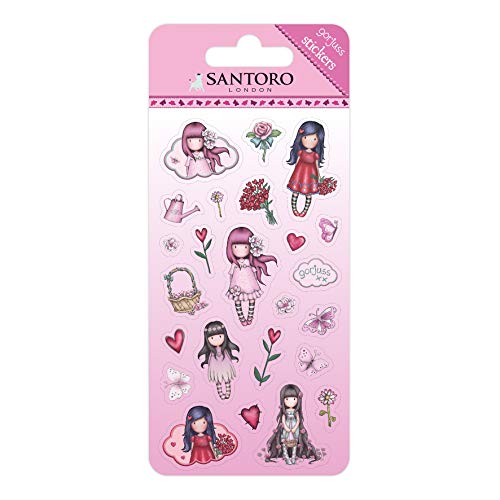 Gorjuss Sparkle & Bloom Display Pegatinas con Glitter 680GJD05 - Catch A Falling Star & Love Grows