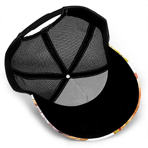 Gorra de béisbol Hombres Mujeres, Granos de Cacao aislados Cacao Ajustable Trucker Mesh Verano Béisbol ventilado Gorra de Sol Sombrero Sombreros para Hombres