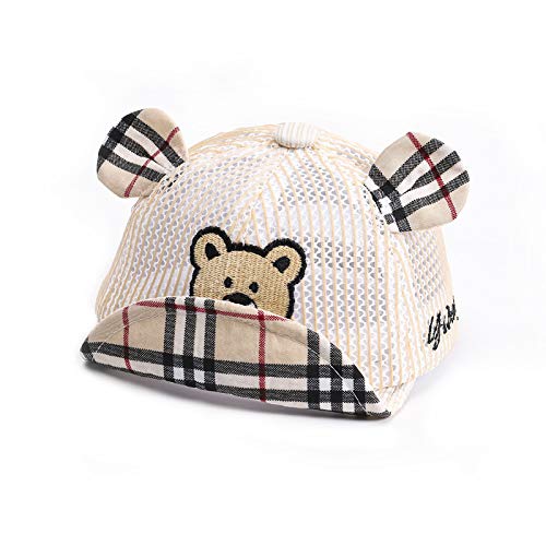 Gorra de béisbol para niños Gorra de bebé de Malla Transpirable de algodón Bordado Coreano Nuevo Sombrero de protección Solar de celosía para niños de Verano