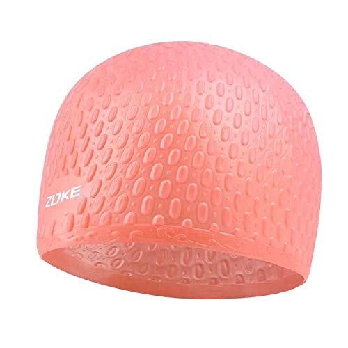 gorro de baño Orejeras lindas de moda gorro de baño impermeable de silicona-almidón de raíz de loto Gorro de baño para niños