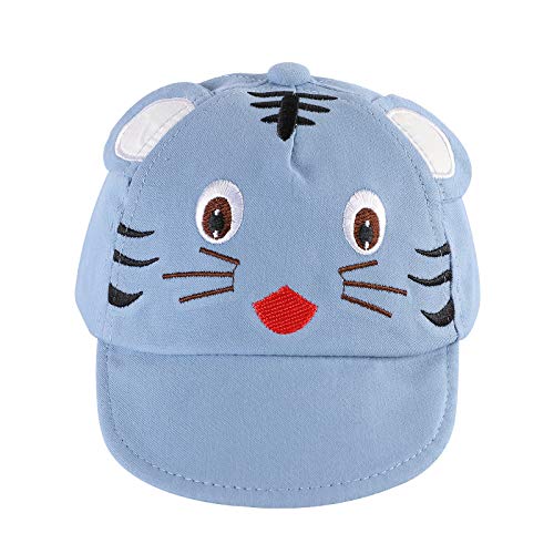 Gorro de Primavera para bebé, algodón Puro, versión Coreana, Lindo Tigre, Gorra de ala Suave, protección Solar, Gorro para niños