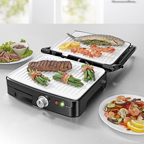 Gourmet Maxx Turbo Grill - Parrilla eléctrica, 1800 W, color negro