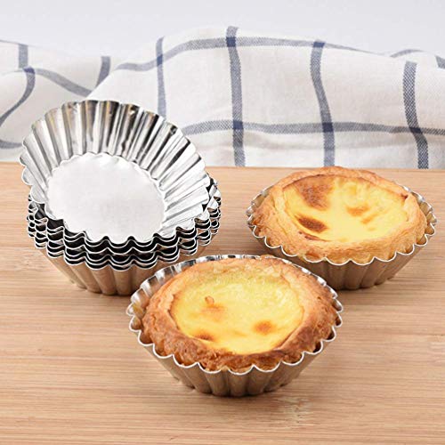 GPWDSN 20 Piezas Tarta para Hornear Taza Molde de gelatina moldes para Pasteles prácticos Reutilizables portátiles útiles duraderos Molde para Pasteles hojalata Herramienta para Hornear para el hoga