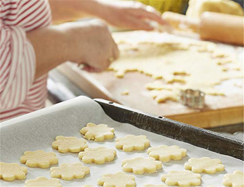 Gracelaza Forma de Flor Corazon Estrella Redondo Cortadores para Galletas Set de 24 Piezas - Ideal Moldes para Galletas de Acero Inoxidable pare Decoración de la Torta, Horneado de Galleta #6