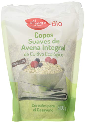 Granero Copos Suaves De Avena Integral Sin Gluten Bio 500 Bolsa 500 Gramos 500 ml