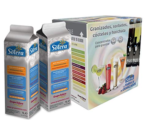 Granizado - Sorbete de varios sabores a elegir (1+4)(1+2) - 6 Brik de 1 Litro concentrado - 30 o 18 Litros de producto terminado (según preparación) (Mango)