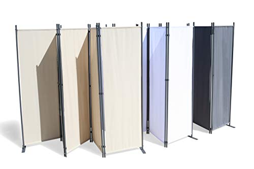 GRASEKAMP - Biombo Separador para estancias (5 Piezas, 268 x 167 cm), Color Beige