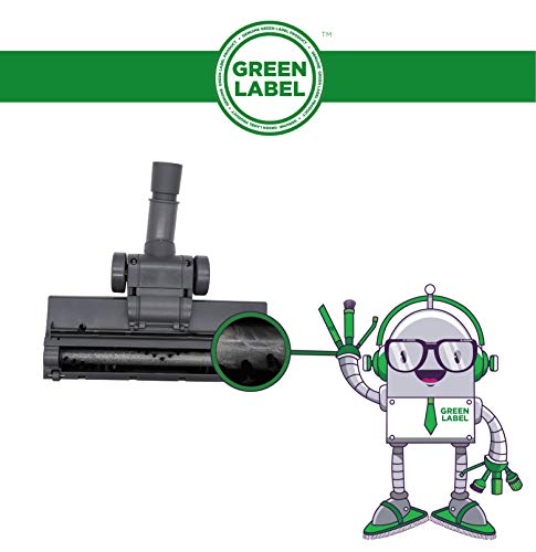 Green Label Cepillo Maxi Turbo Universal para Alfombras (32-35 mm). Compatible con Aspiradoras Hoover, Dirt Devil, Bissell, Samsung, Electrolux, Kenmore, Panasonic, etc.