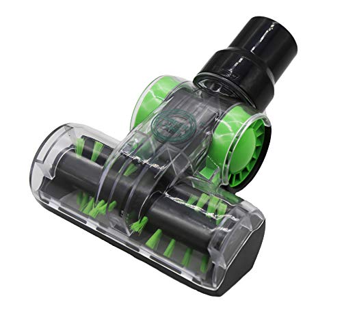 Green Label Cepillo Mini Turbo Universal (32-35 mm) para Retirar Pelo de Mascota de Tapicería. Compatible con Hoover, Dirt Devil, Samsung, Electrolux, Panasonic, Kirby, etc.