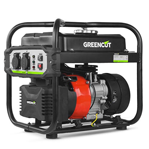 GREENCUT GRI200XM - Generador eléctrico de gasolina inverter motor 4 tiempos 119cc con salida 2kw