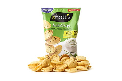 Grefusa - Snatt's | NatuChips Crema Fresca y Cebollino - 85 gr