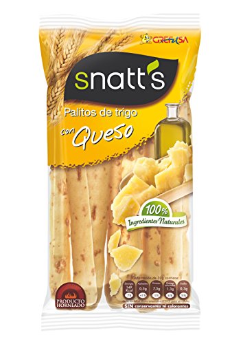 Grefusa - Snatt's | Palitos de Cereales con Queso - 56 gr