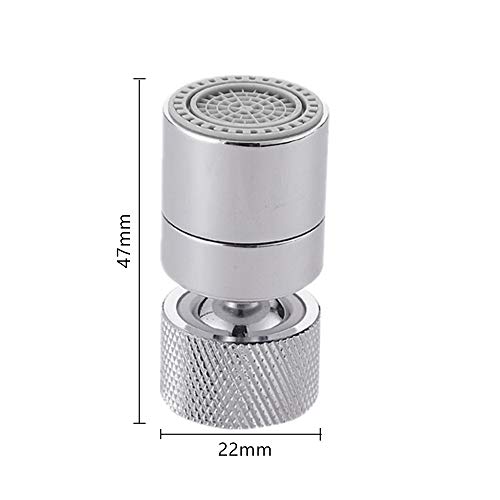 Grifo aireador de grifo de 360 grados giratorio grifo aireador grifo pulverizador con 2 modos de corriente de cocina baño grifo de agua Bubbler filtro