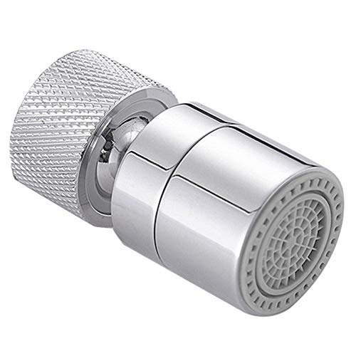 Grifo aireador de grifo de 360 grados giratorio grifo aireador grifo pulverizador con 2 modos de corriente de cocina baño grifo de agua Bubbler filtro