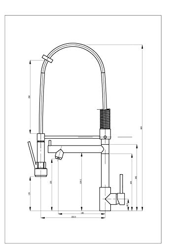 Grifo de cocina industrial monomando