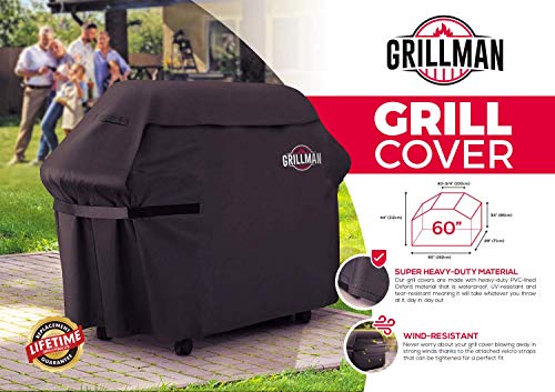 Grillman Funda para Barbacoa Impermeable Funda de Protector para Barbacoa Barbacoa Cubierta Impermeable (152 cm / 60 in)