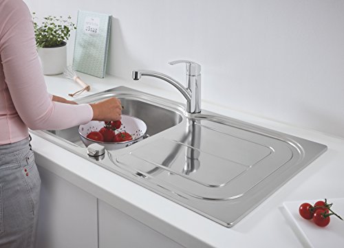 GROHE 31563SD0 - K300 Fregadero de acero inoxidable con escurridor