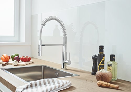 Grohe Swift – Grifo de cocina monomando con caño extraíble – cromado 1/2" (Ref. 30361000)