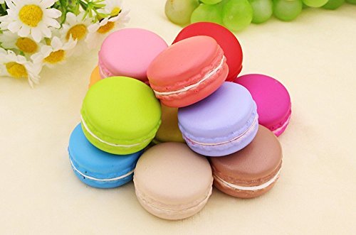 GRT French Macaroon High Simulation Artificial Fake Macaron Studio Prop Tienda de bricolaje y decoración de panadería, para bodas y fiestas, Set de 12 piezas