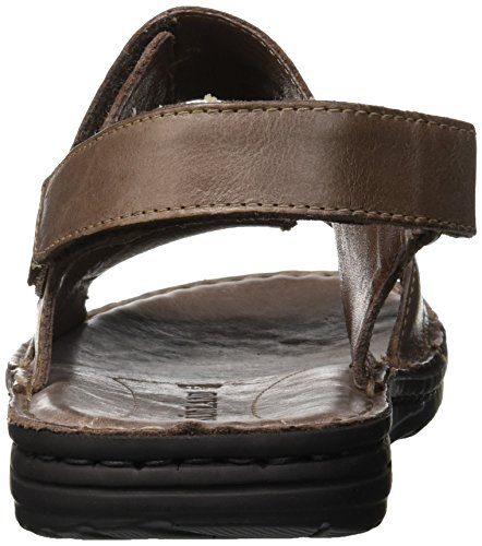 GRUNLAND LAPO, Sandalias con Correa de Tobillo para Hombre, Gris (Ebano Eban), 43 EU